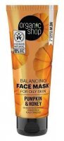 Organic Shop, Dynia i Miód, normalizująca maska do twarzy, skóra tłusta, 75ml