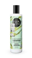 Organic Shop, szampon do włosów wzmacniający, przeciw wypadaniu, ekstrakt z alg i olejek z trawy cytrynowej, 280ml