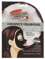 Palmer's Coconut Oil Formula, detoksykująca maska w płachcie do twarzy, z węglem kokosowym, 1 sztuka