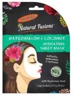 Palmer's Natural Fusions, nawilżająca maska w płachcie do twarzy, z arbuzem i kokosem, 1 sztuka