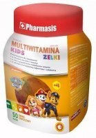 Pharmasis Multiwitamina Kids, żelki dla dzieci po 4 roku życia, smak owocowy, 50 sztuk