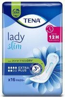 Podpaski na nietrzymanie moczu, Tena Lady Slim Extra Plus, chłonność 6/8, 16 sztuk
