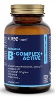 Pureo Health, Witamina B-complex+ Active, 60 kapsułek