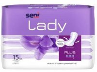 Seni Lady Plus, wkładki urologiczne, chłonność 6/6, 15 sztuk