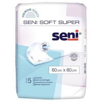 Seni Soft Super, podkłady higieniczne, rozmiar 60x60cm, 5 sztuk