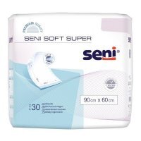 Seni Soft Super, podkłady higieniczne, rozmiar 90x60cm, 30 sztuk
