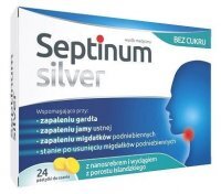 Septinum Silver, 24 pastylki do ssania