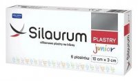 Silaurum Junior, silikonowo plastry na blizny 10cmx3cm, 6 sztuk
