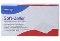 Soft-Zellin, waciki nasączone alkoholem izopropylowym, 60mmx30mm, 100 sztuk