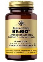Solgar HY-BIO, kompleksy bioflawonoidowy z witaminą C, dziką różą i rutyną, 50 tabletek