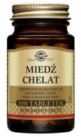 Solgar Miedź Chelat, 100 tabletek