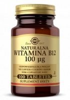 Solgar Naturalna Witamina B12 100mcg, 100 tabletek