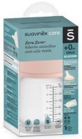 Suavinex, Zero Zero, butelka antykolkowa, regulowany przepływ, od urodzenia, 180ml