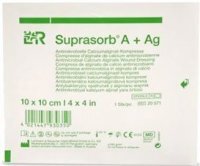Suprasorb A+Ag, antybakteryjny opatrunek z włókien alginianu wapnia, jałowy, 10cmx10cm, 1 opatrunek