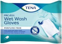 Tena ProSkin Wet Wash Gloves, nawilżane myjki do ciała, 8 sztuk