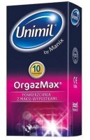 Unimil, prezerwatywy lateksowe OrgazMax, z wypustkami, 10 sztuk