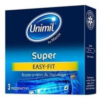 Unimil, prezerwatywy lateksowe Super, 3 sztuki