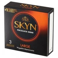 Unimil Skyn, prezerwatywy bezlateksowe Large, 3 sztuki