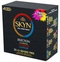 Unimil Skyn, prezerwatywy bezlateksowe Selection, 30 sztuk + 5 Senses, 5 sztuk