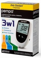 Urządzenie do pomiaru glukozy, cholesterolu i kwasu moczowego Pempa BK6-40M, 1 sztuka
