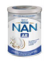 USZKODZONE OPAKOWANIE Nestle Nan AR, mleko początkowe dla niemowląt z tendencją do ulewań, od urodzenia, 400g