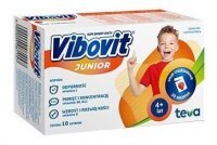 Vibovit Junior, proszek, smak pomarańczowy, dla dzieci w wieku 4-12 lat, 30 saszetek
