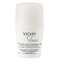 Vichy, antyperspirant do skóry wrażliwej lub po depilacji, roll-on, 50ml