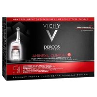 Vichy Dercos Aminexil Clinical 5 Men, kuracja przeciwko wypadaniu włosów dla mężczyzn, 21 ampułek po 6ml