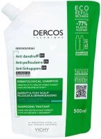 Vichy Dercos Anti Dandruff DS, szampon przeciwłupieżowy, włosy normalne i przetłuszczające się, eco-refill, 500ml