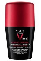 Vichy Homme, Clinical Control 96h, antyperspirant 96h, roll-on, 50ml