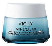 Vichy Mineral 89, krem nawilżająco-odbudowujący, bogata konsystencja, 50ml