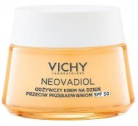 Vichy Neovadiol Post-Menopause, odżywczy krem po menopauzie, przeciw przebarwienion, SPF50, na dzień, 50ml