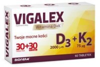 Vigalex witamina D3 2000j.m. + K2 75mcg, 60 tabletek