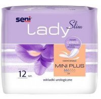 Wkładki urologiczne Seni Lady Slim Mini Plus, chłonność 2,5/6, 12 sztuk