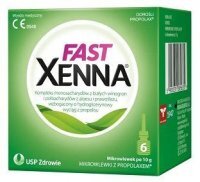 Xenna Fast, mikrowlewki doodbytnicze, 6 sztuk po 10g